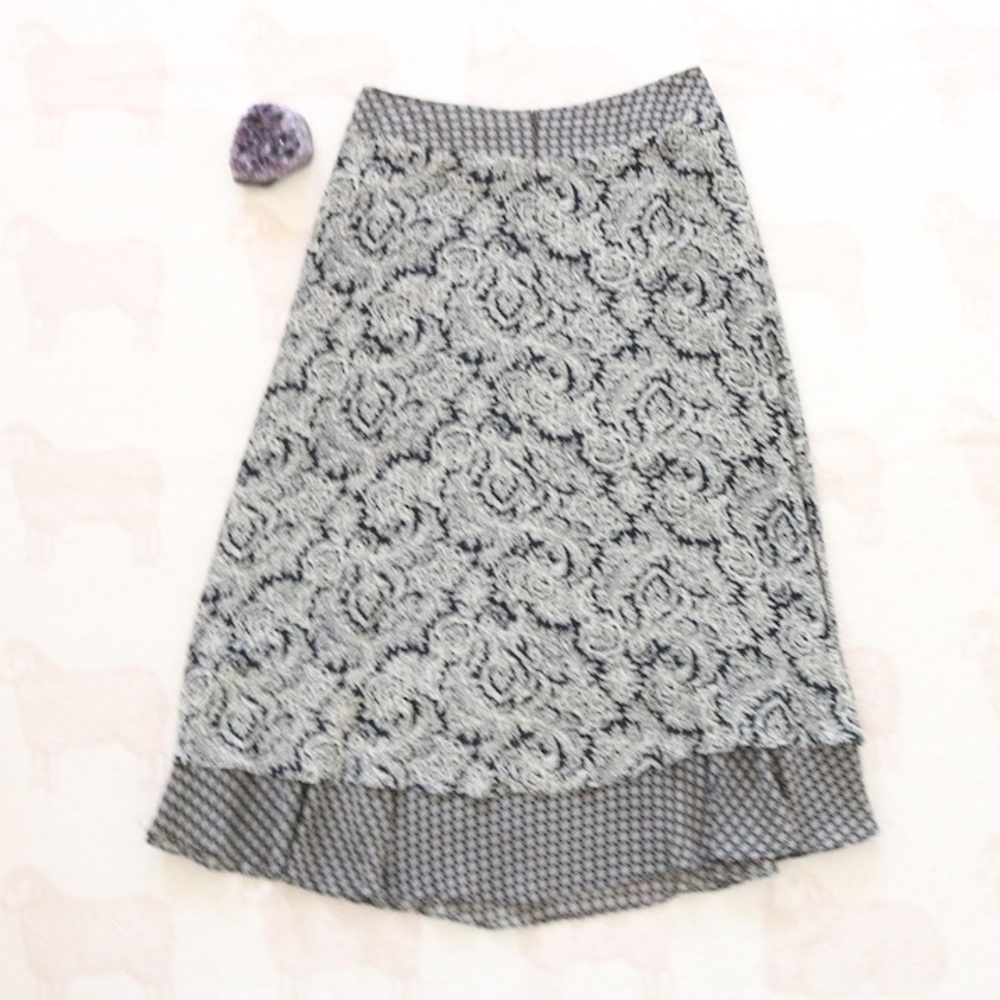Vintage | Liz Claiborne Paisley Midi Skirt - Picture 3 of 6